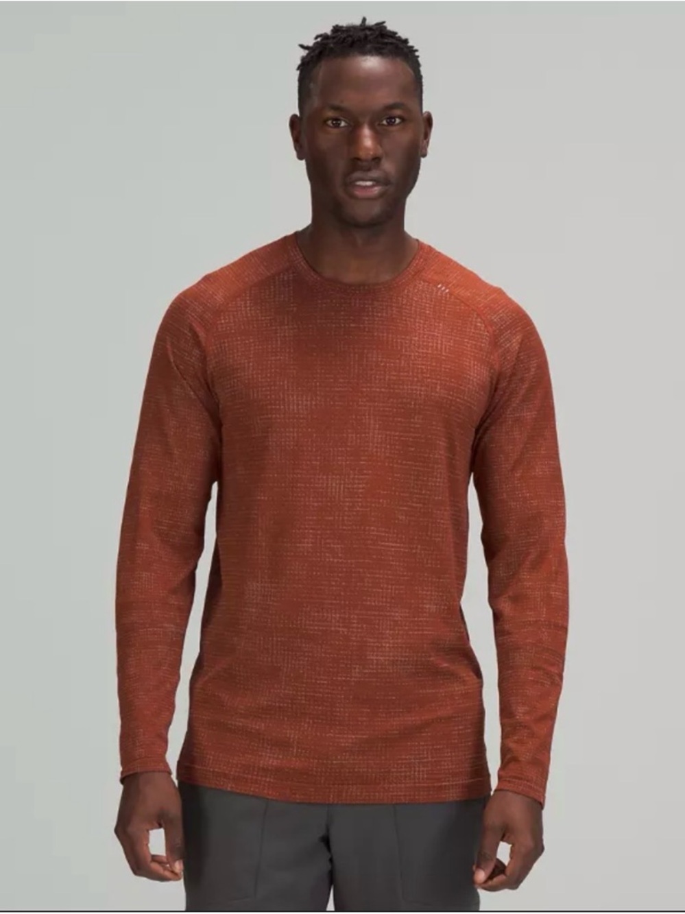 lululemon athletica Men's Metal Vent Tech Rust Crew Long-Sleeve Top